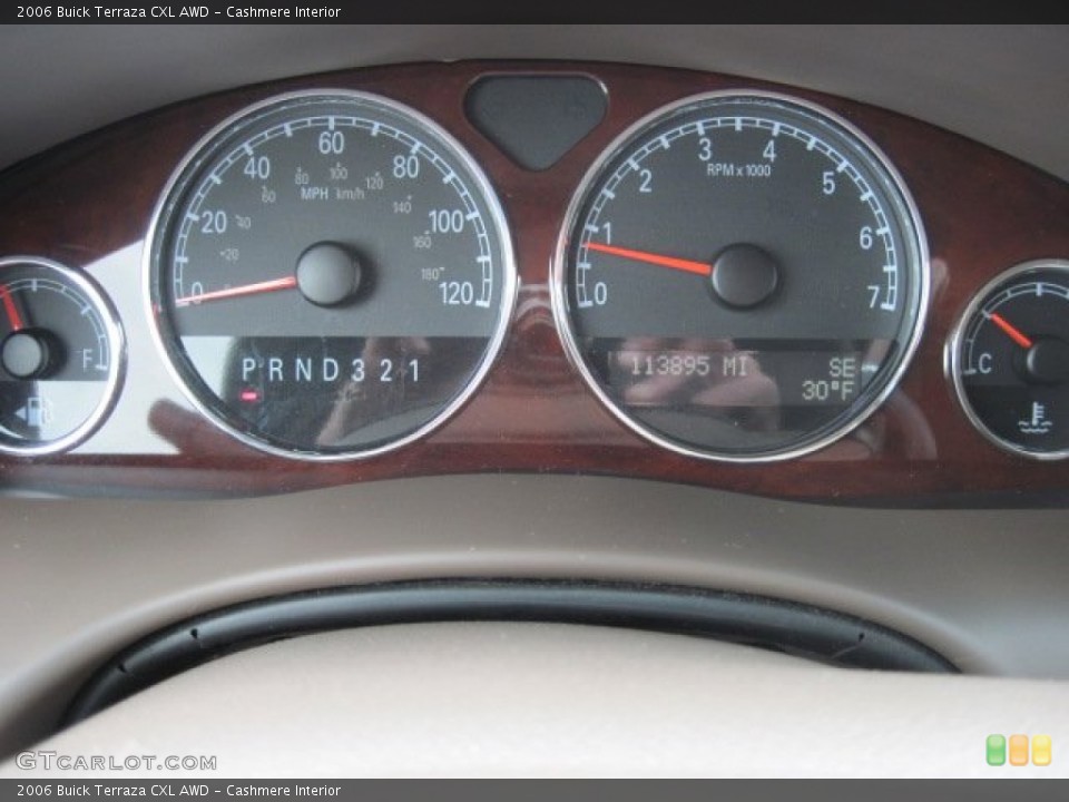 Cashmere Interior Gauges for the 2006 Buick Terraza CXL AWD #76838853