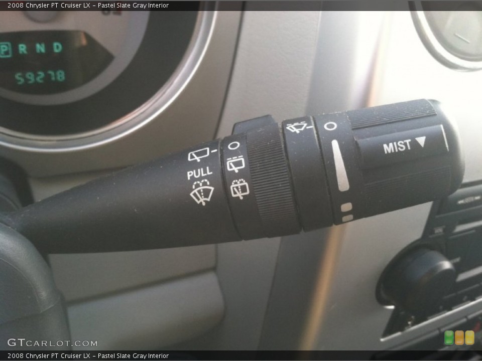 Pastel Slate Gray Interior Controls for the 2008 Chrysler PT Cruiser LX #76839467