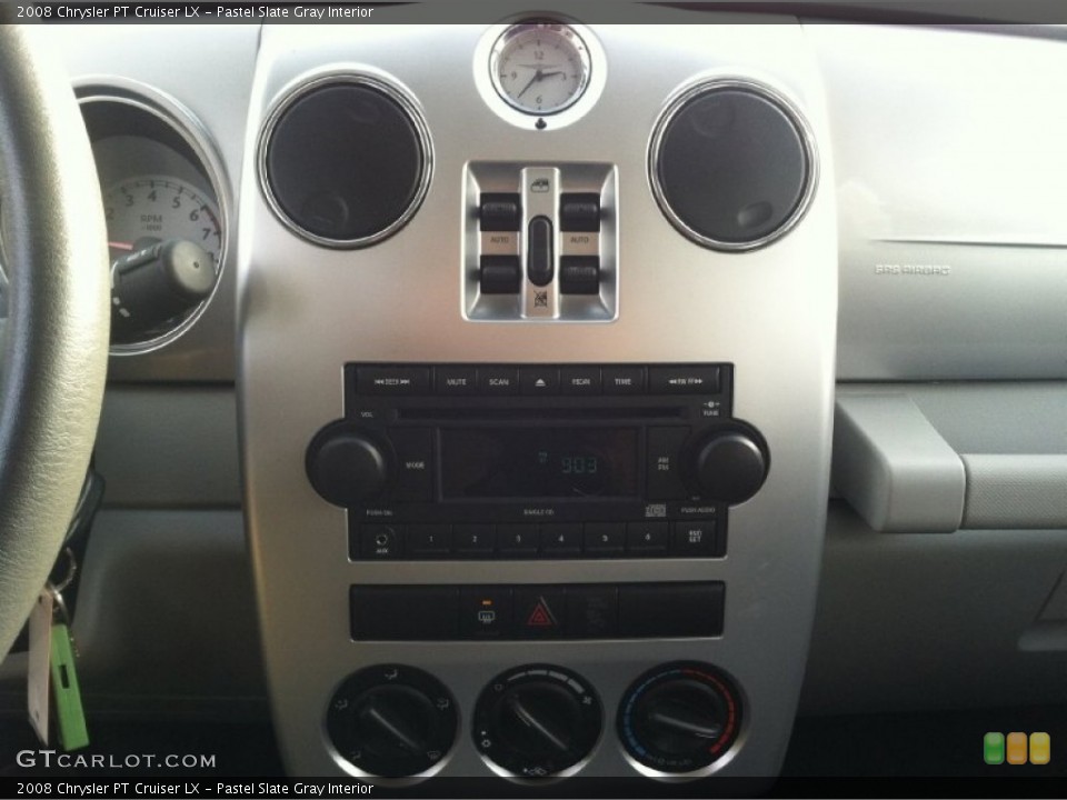 Pastel Slate Gray Interior Controls for the 2008 Chrysler PT Cruiser LX #76839510