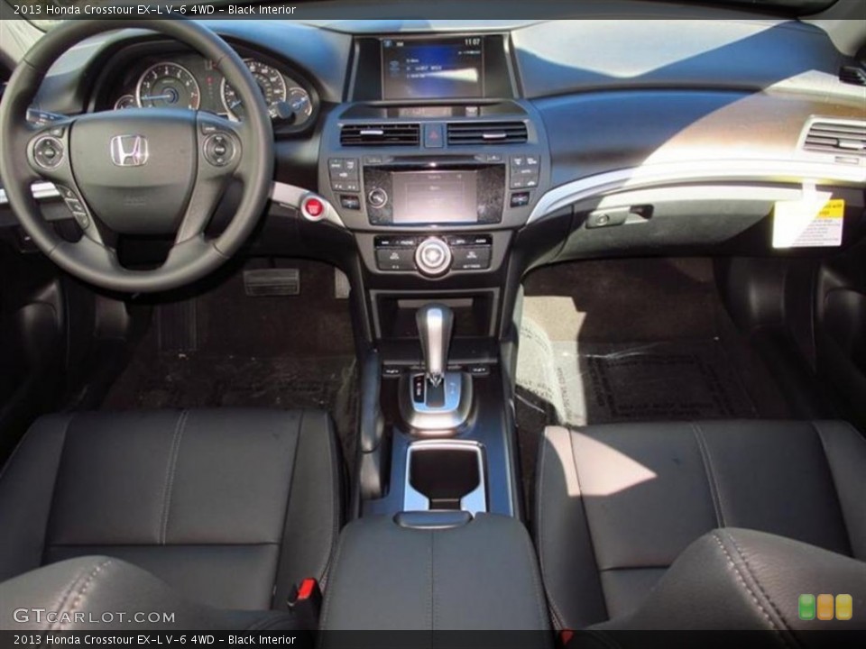 Black Interior Dashboard for the 2013 Honda Crosstour EX-L V-6 4WD #76839783