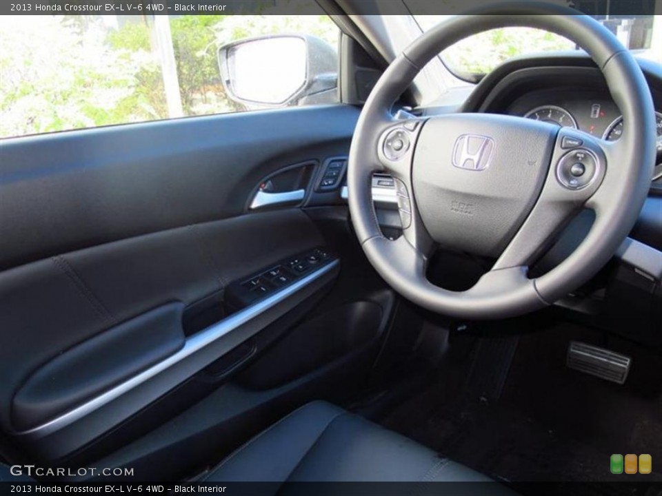 Black Interior Steering Wheel for the 2013 Honda Crosstour EX-L V-6 4WD #76839804