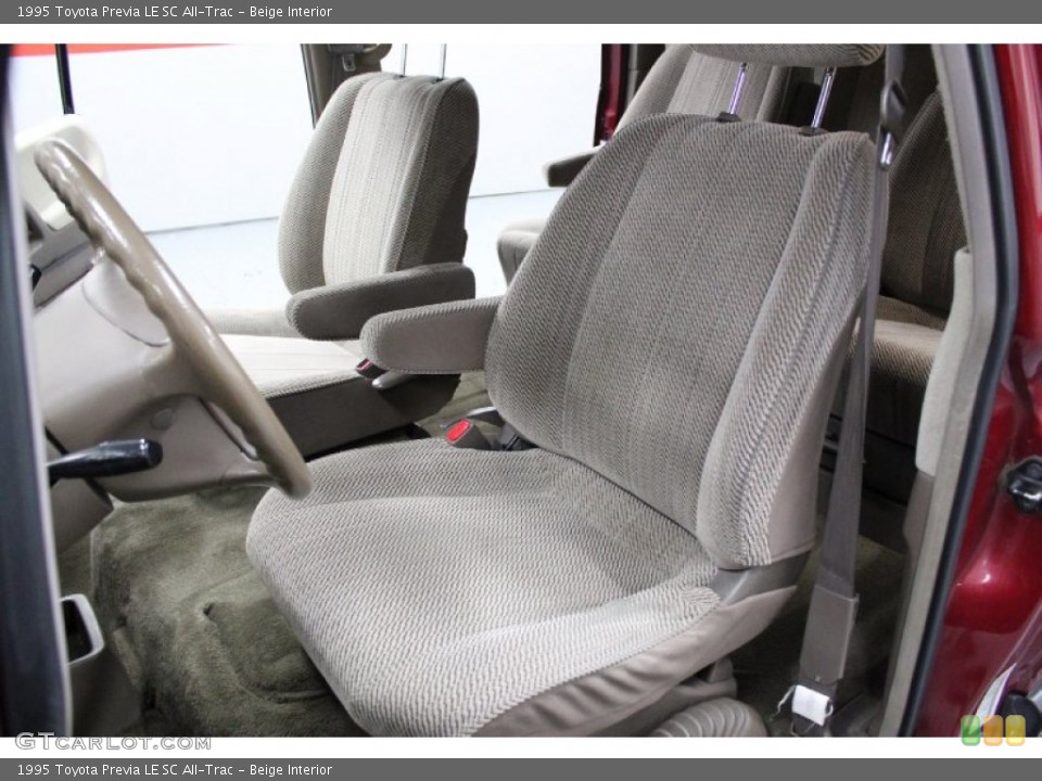 Beige Interior Front Seat for the 1995 Toyota Previa LE SC All-Trac #76840384