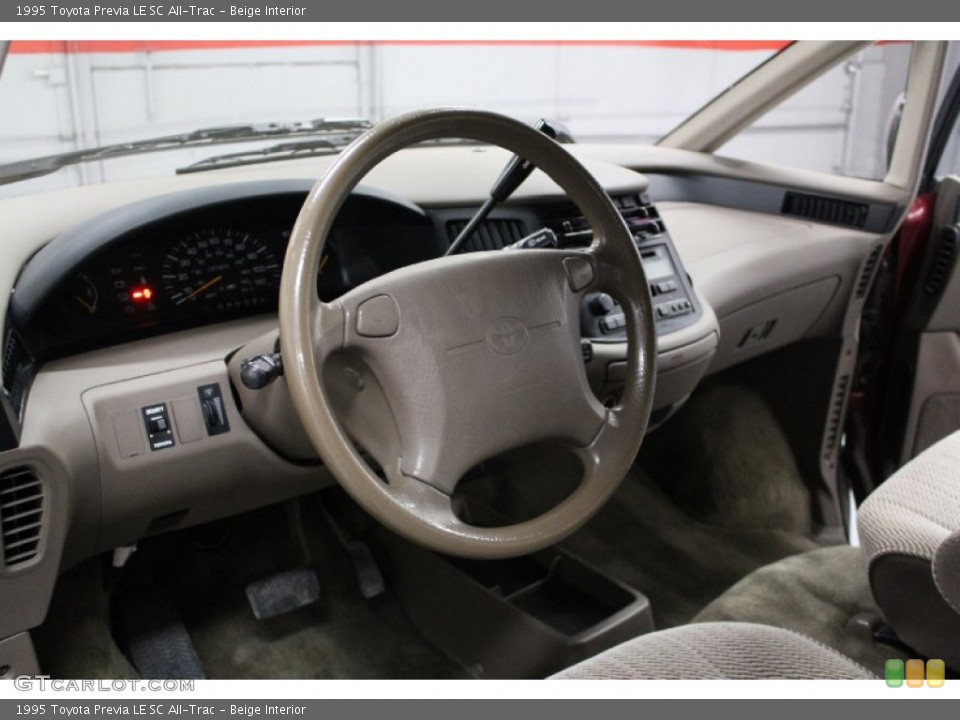 Beige Interior Dashboard for the 1995 Toyota Previa LE SC All-Trac #76840438