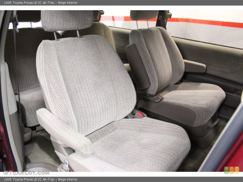 Beige Interior Rear Seat for the 1995 Toyota Previa LE SC All-Trac #76840572