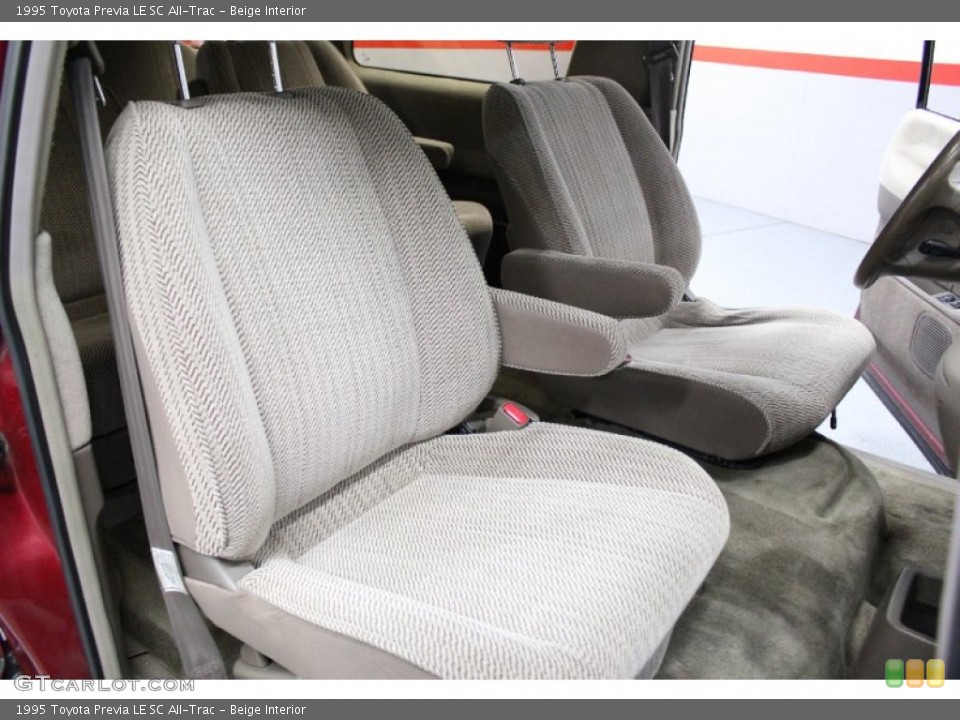 Beige Interior Front Seat for the 1995 Toyota Previa LE SC All-Trac #76840668