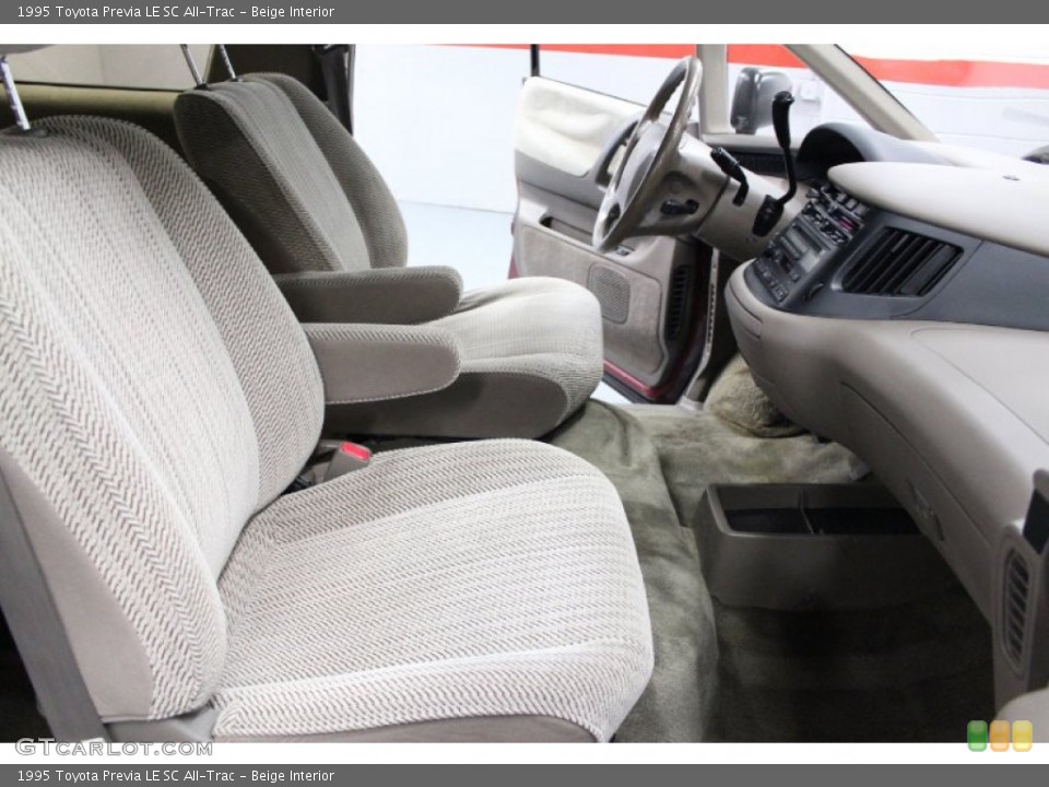 Beige 1995 Toyota Previa Interiors