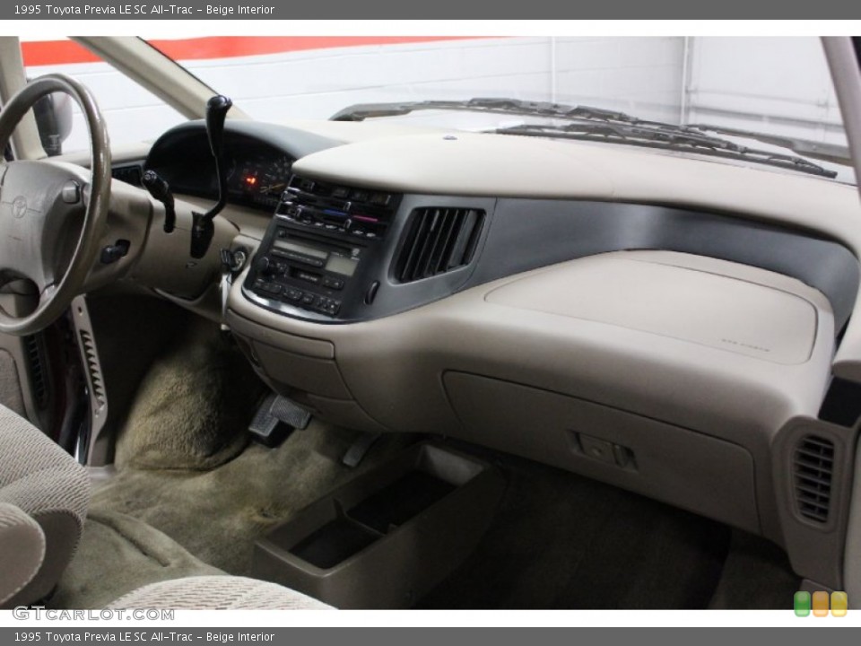 Beige Interior Dashboard for the 1995 Toyota Previa LE SC All-Trac #76840701