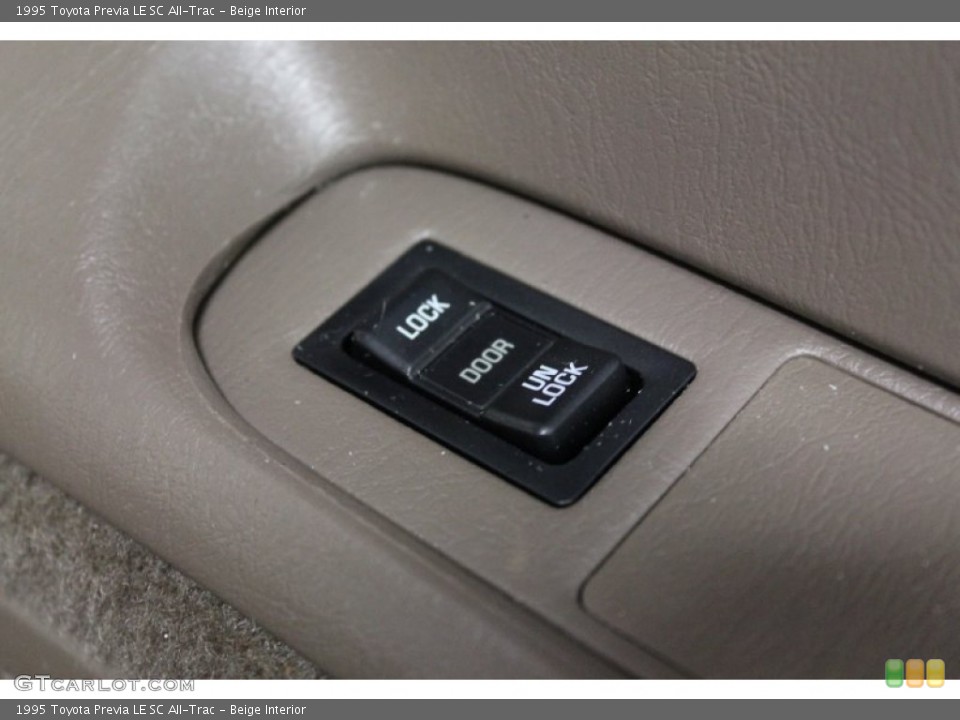 Beige Interior Controls for the 1995 Toyota Previa LE SC All-Trac #76840803