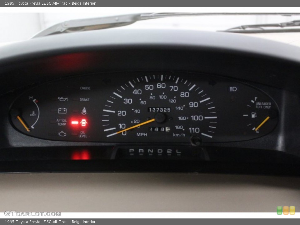 Beige Interior Gauges for the 1995 Toyota Previa LE SC All-Trac #76840926