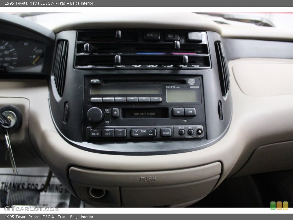 Beige Interior Controls for the 1995 Toyota Previa LE SC All-Trac #76840962