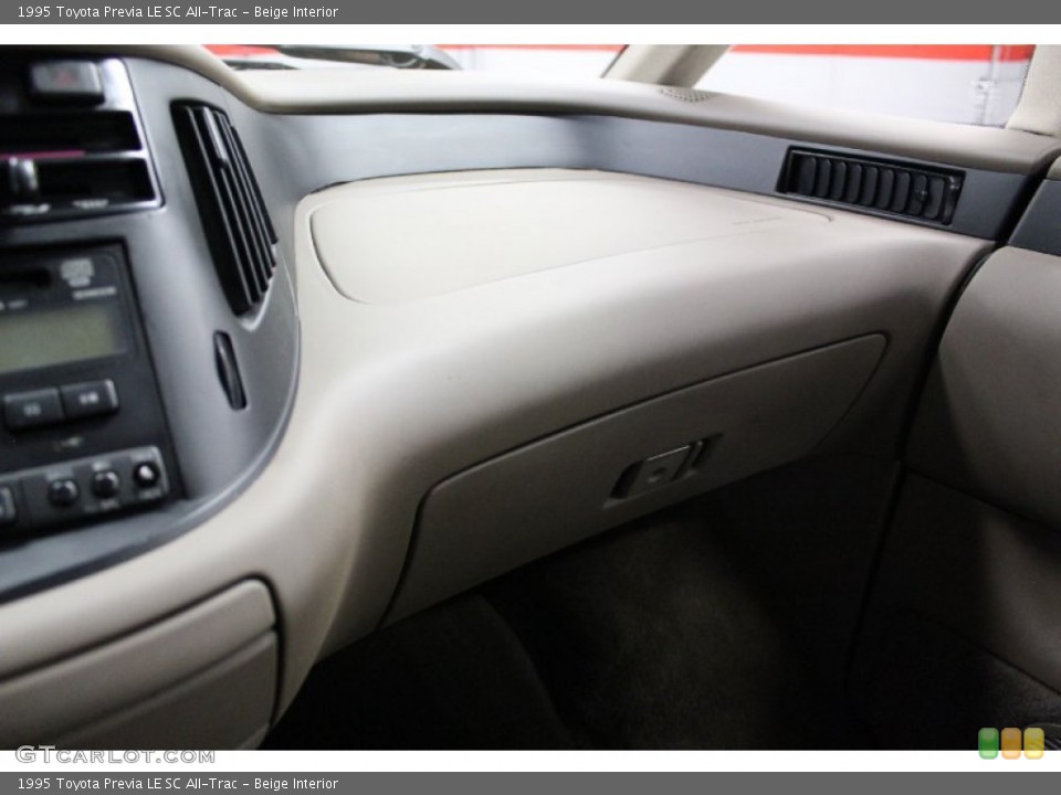 Beige Interior Dashboard for the 1995 Toyota Previa LE SC All-Trac #76841020