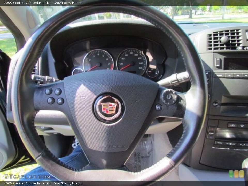 Light Gray/Ebony Interior Steering Wheel for the 2005 Cadillac CTS Sedan #76841918