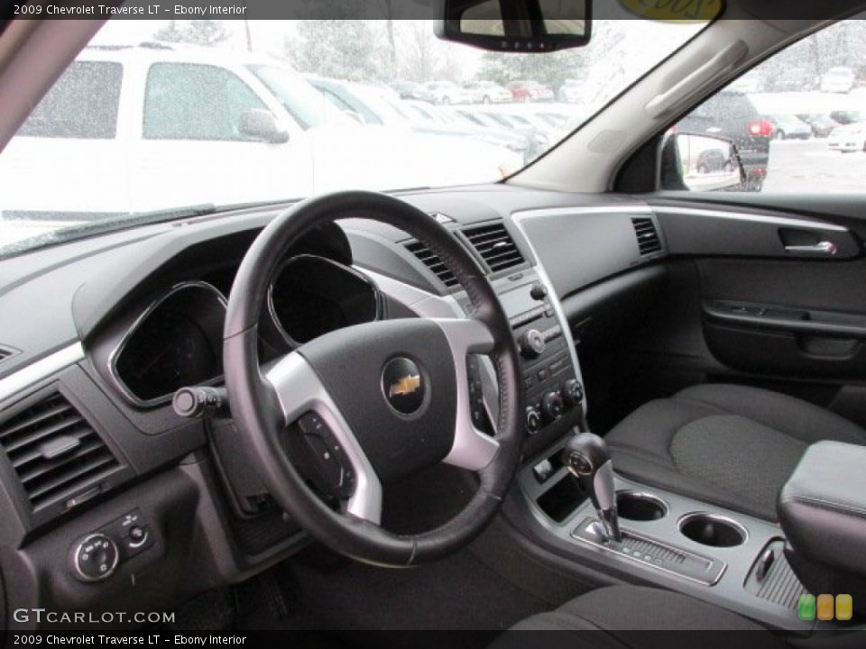 Ebony 2009 Chevrolet Traverse Interiors