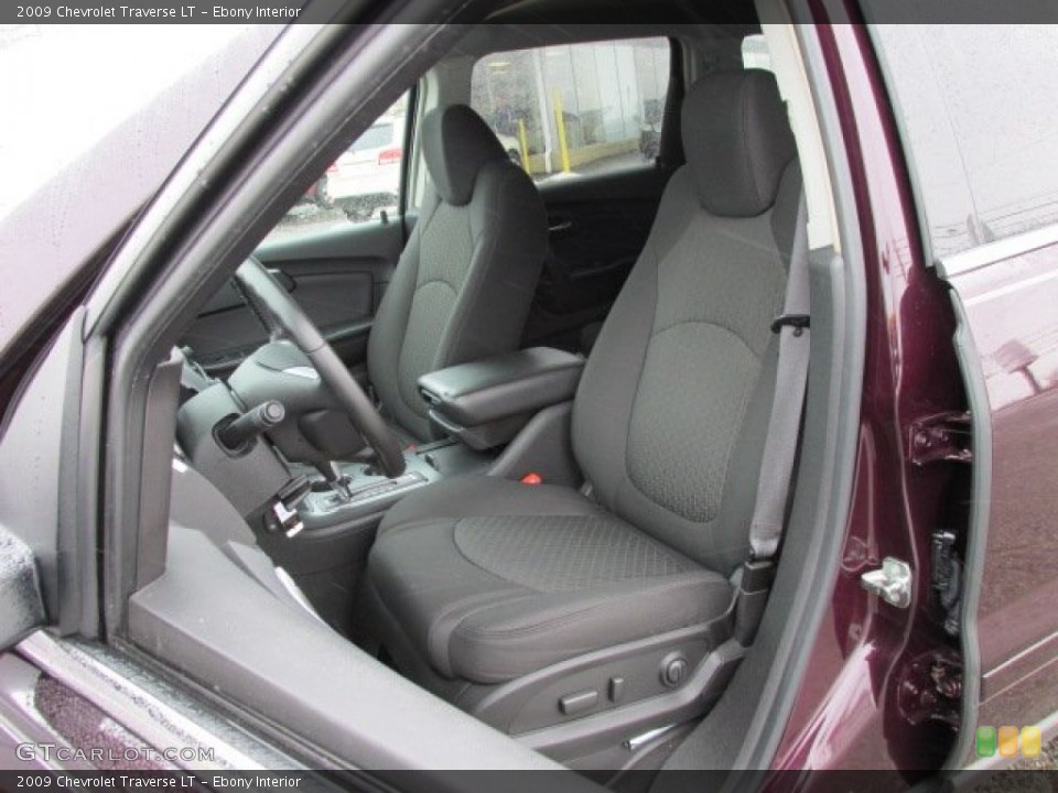 Ebony Interior Front Seat for the 2009 Chevrolet Traverse LT #76842681
