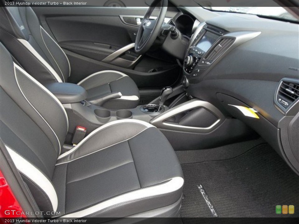 Black Interior Photo for the 2013 Hyundai Veloster Turbo #76843017
