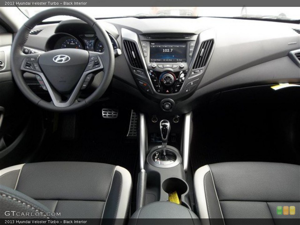 Black Interior Dashboard for the 2013 Hyundai Veloster Turbo #76843039