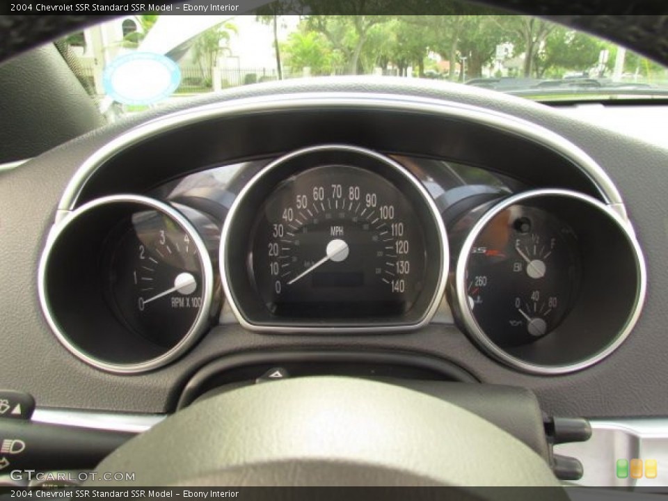 Ebony Interior Gauges for the 2004 Chevrolet SSR  #76843212