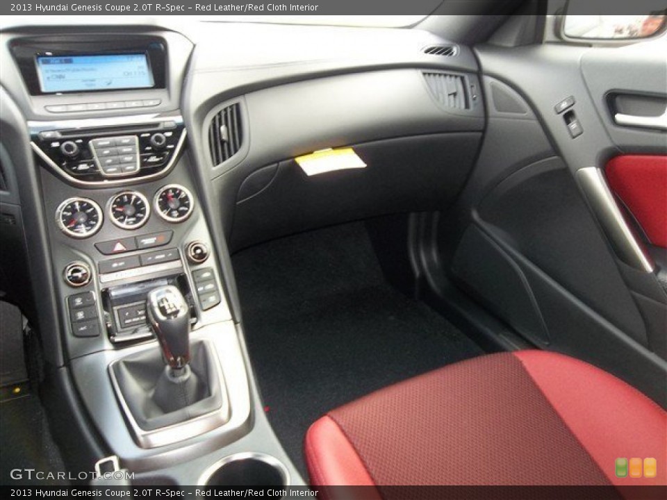 Red Leather/Red Cloth Interior Dashboard for the 2013 Hyundai Genesis Coupe 2.0T R-Spec #76843770