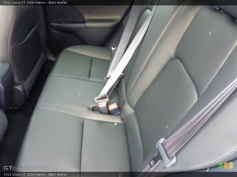 Black Interior Rear Seat for the 2013 Lexus CT 200h Hybrid #76843830