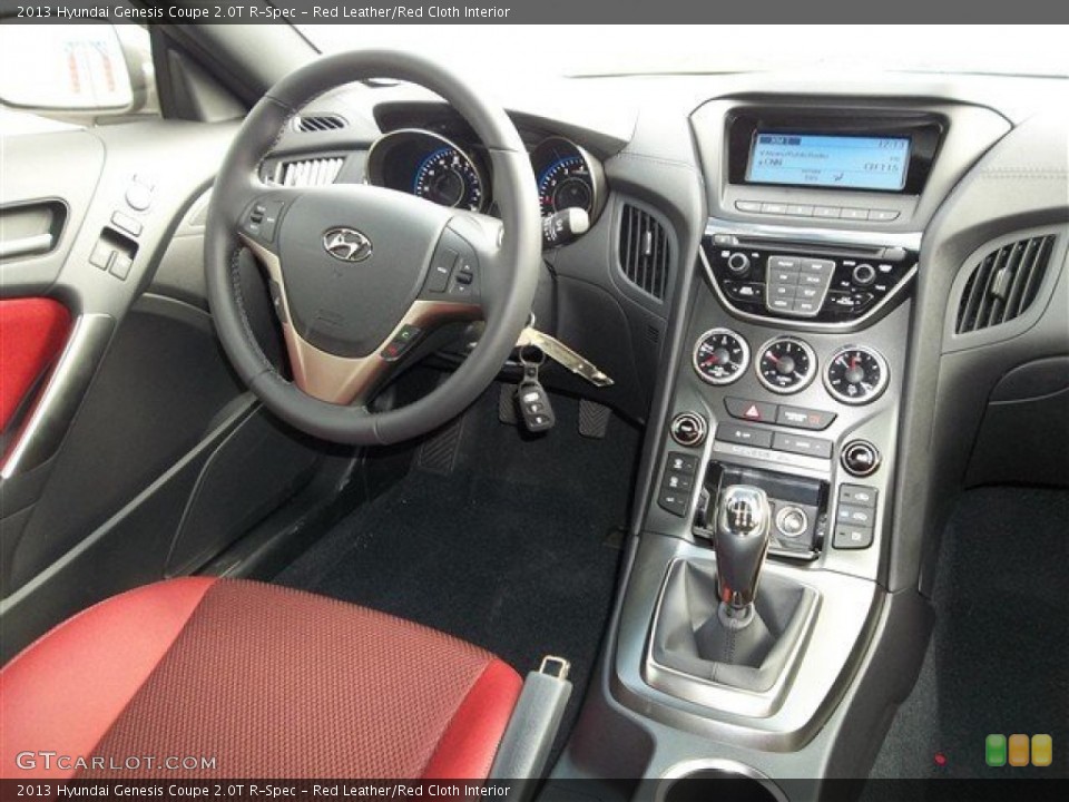 Red Leather/Red Cloth Interior Dashboard for the 2013 Hyundai Genesis Coupe 2.0T R-Spec #76843839