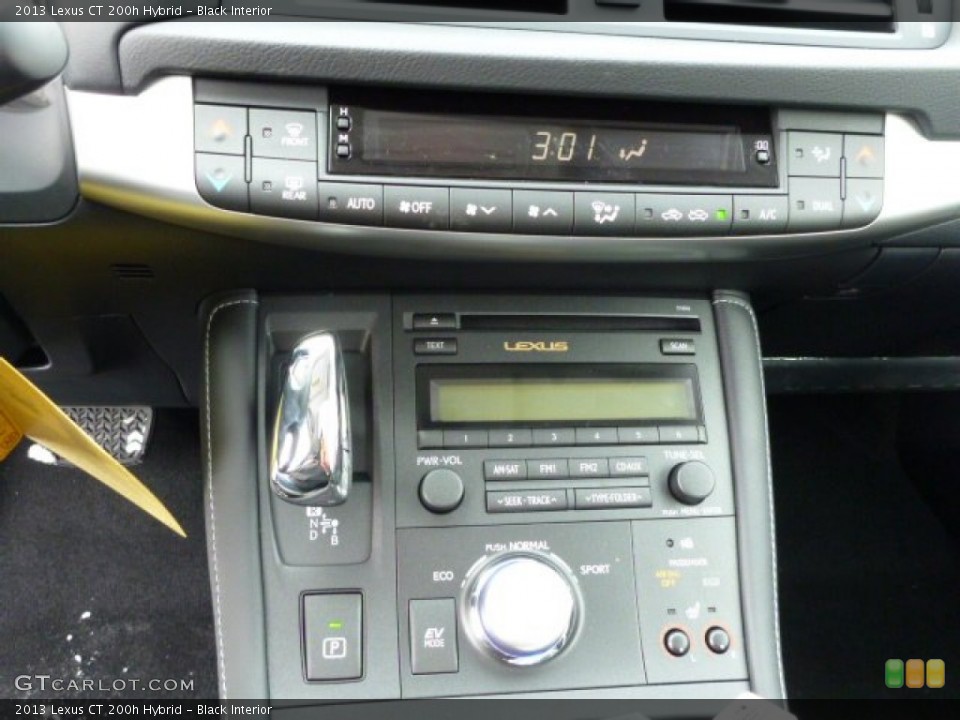 Black Interior Controls for the 2013 Lexus CT 200h Hybrid #76843963