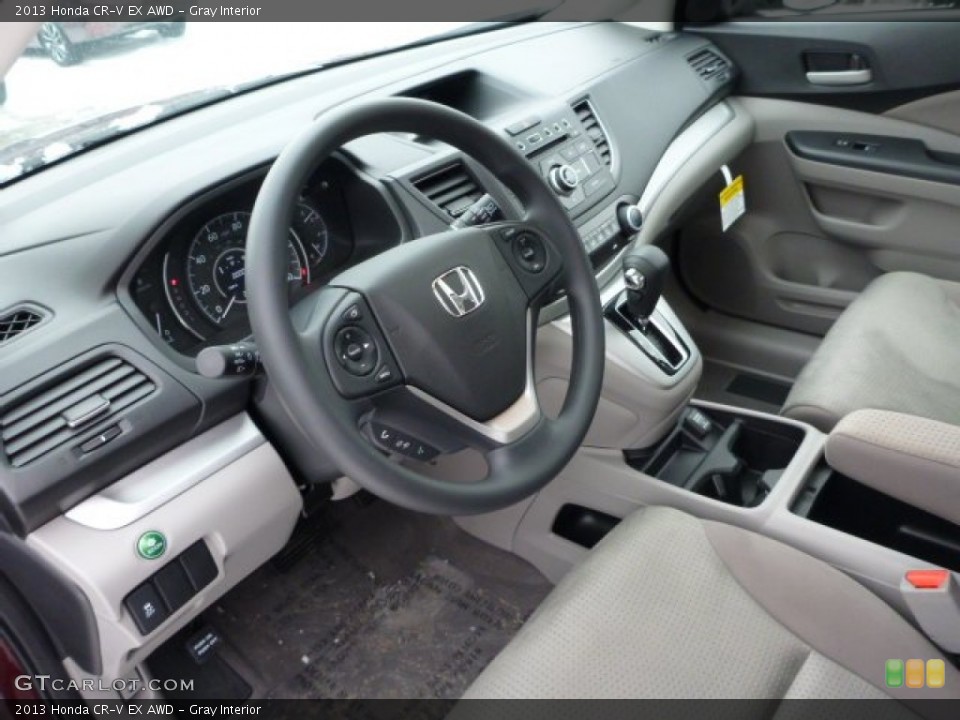 Gray Interior Prime Interior for the 2013 Honda CR-V EX AWD #76844798
