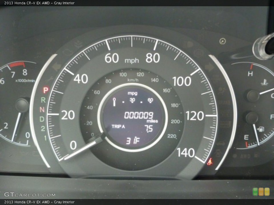 Gray Interior Gauges for the 2013 Honda CR-V EX AWD #76844889