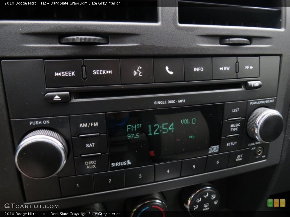 Dark Slate Gray/Light Slate Gray Interior Audio System for the 2010 Dodge Nitro Heat #76846428