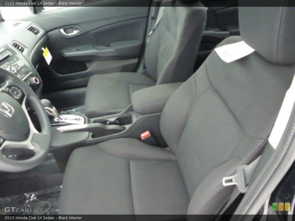 Black Interior Front Seat for the 2013 Honda Civic LX Sedan #76847031