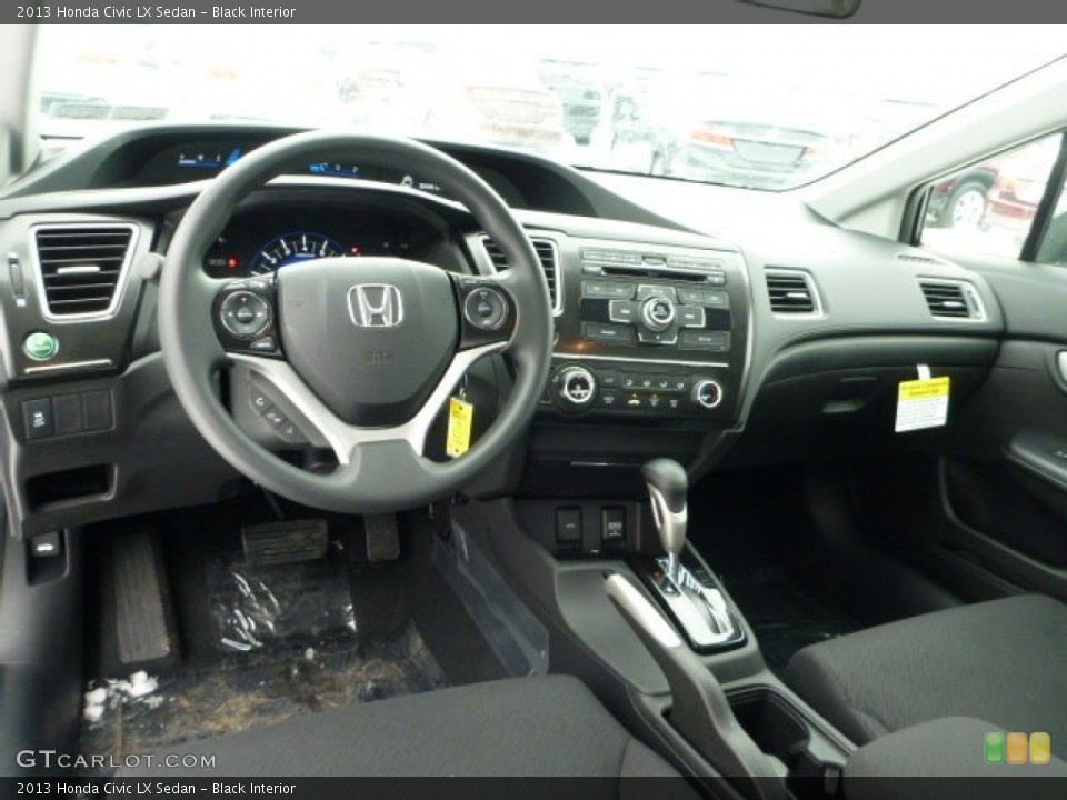 Black Interior Prime Interior for the 2013 Honda Civic LX Sedan #76847072