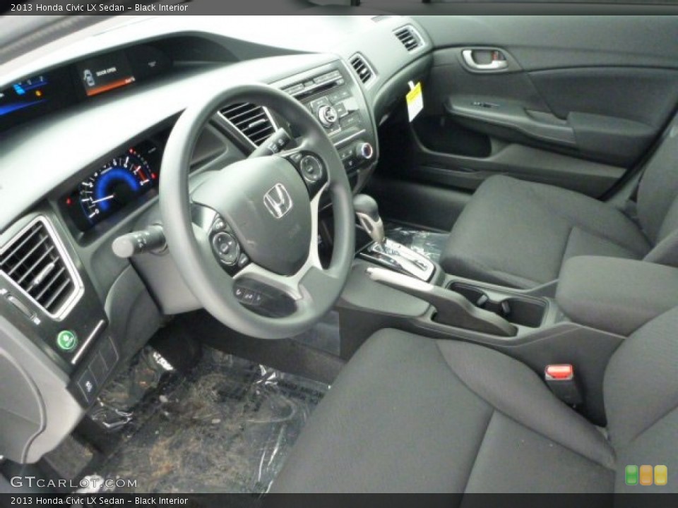 Black Interior Prime Interior for the 2013 Honda Civic LX Sedan #76847123