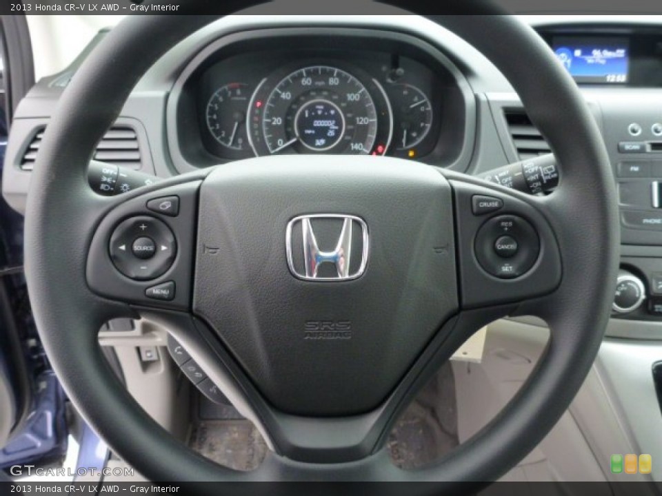Gray Interior Steering Wheel for the 2013 Honda CR-V LX AWD #76847542