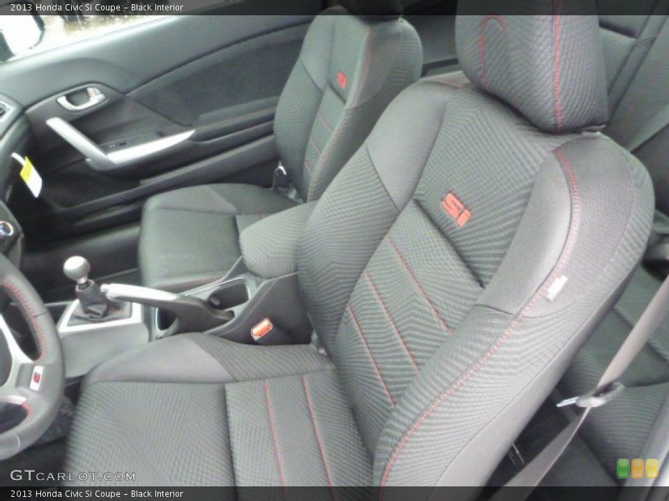 Black Interior Front Seat for the 2013 Honda Civic Si Coupe #76848190