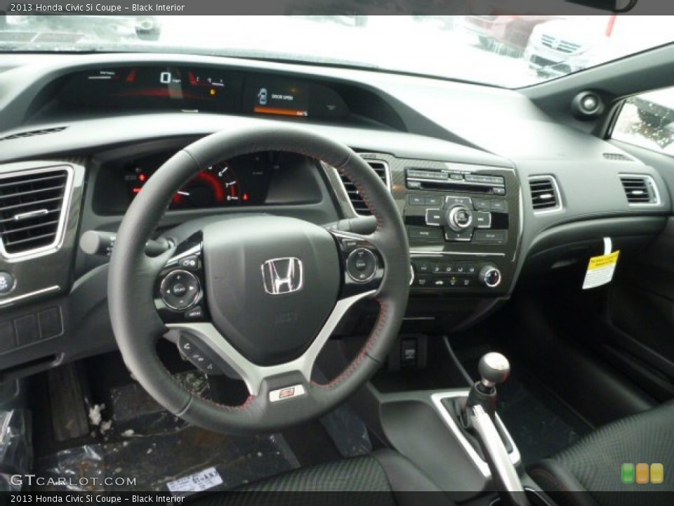 Black Interior Dashboard for the 2013 Honda Civic Si Coupe #76848231