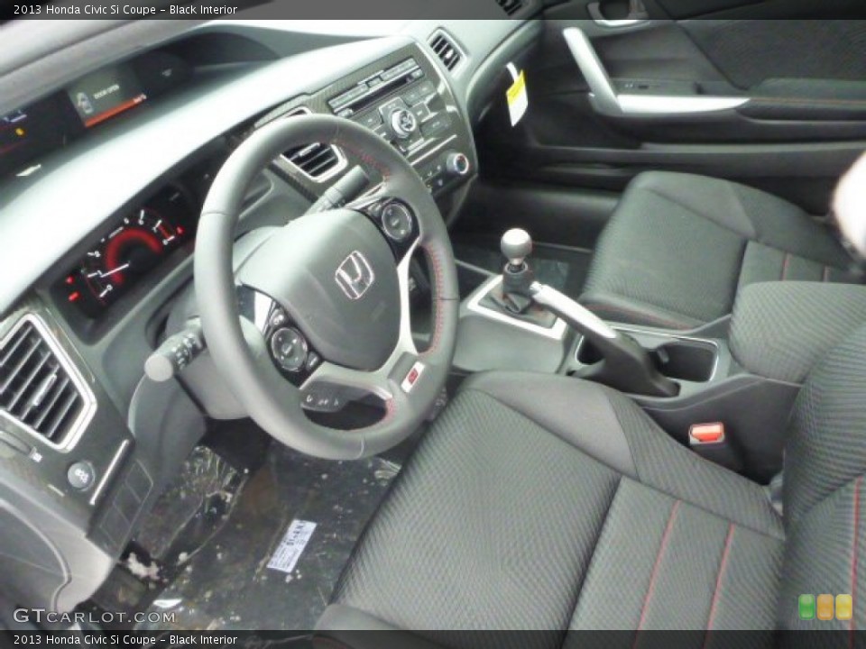 Black Interior Prime Interior for the 2013 Honda Civic Si Coupe #76848276
