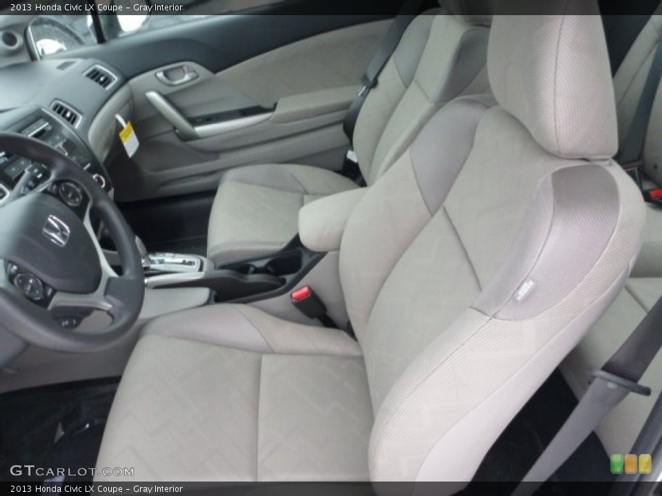 Gray Interior Photo for the 2013 Honda Civic LX Coupe #76848585