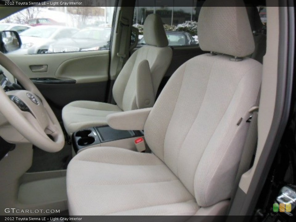Light Gray Interior Front Seat for the 2012 Toyota Sienna LE #76848863