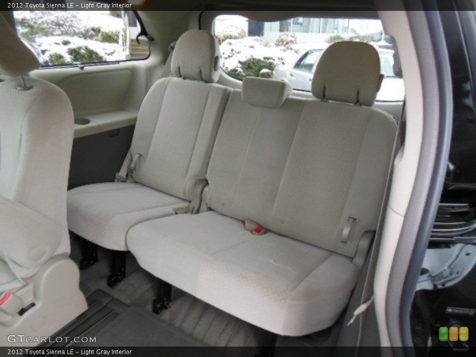 Light Gray Interior Rear Seat for the 2012 Toyota Sienna LE #76848903