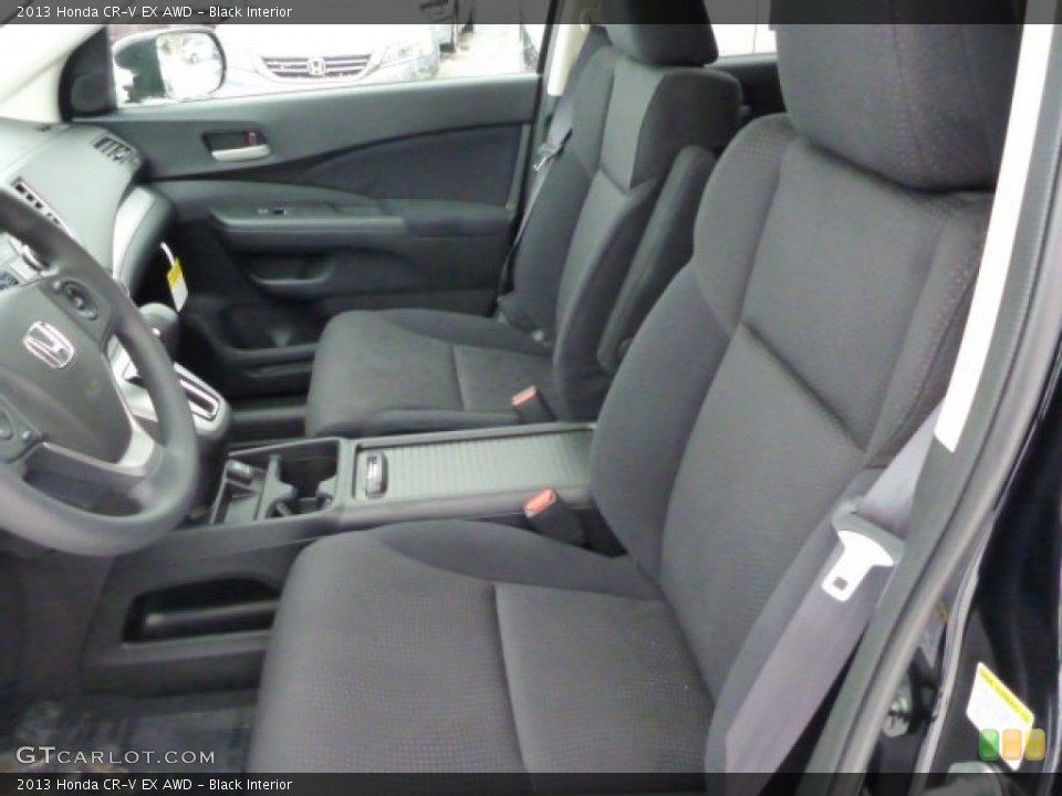 Black Interior Front Seat for the 2013 Honda CR-V EX AWD #76849308