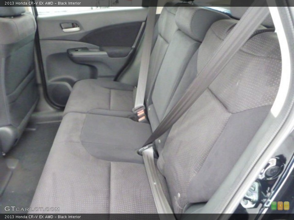 Black Interior Rear Seat for the 2013 Honda CR-V EX AWD #76849320