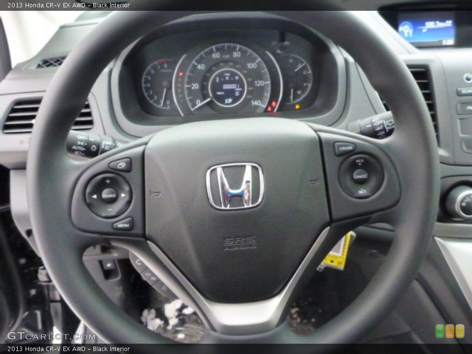 Black Interior Steering Wheel for the 2013 Honda CR-V EX AWD #76849428