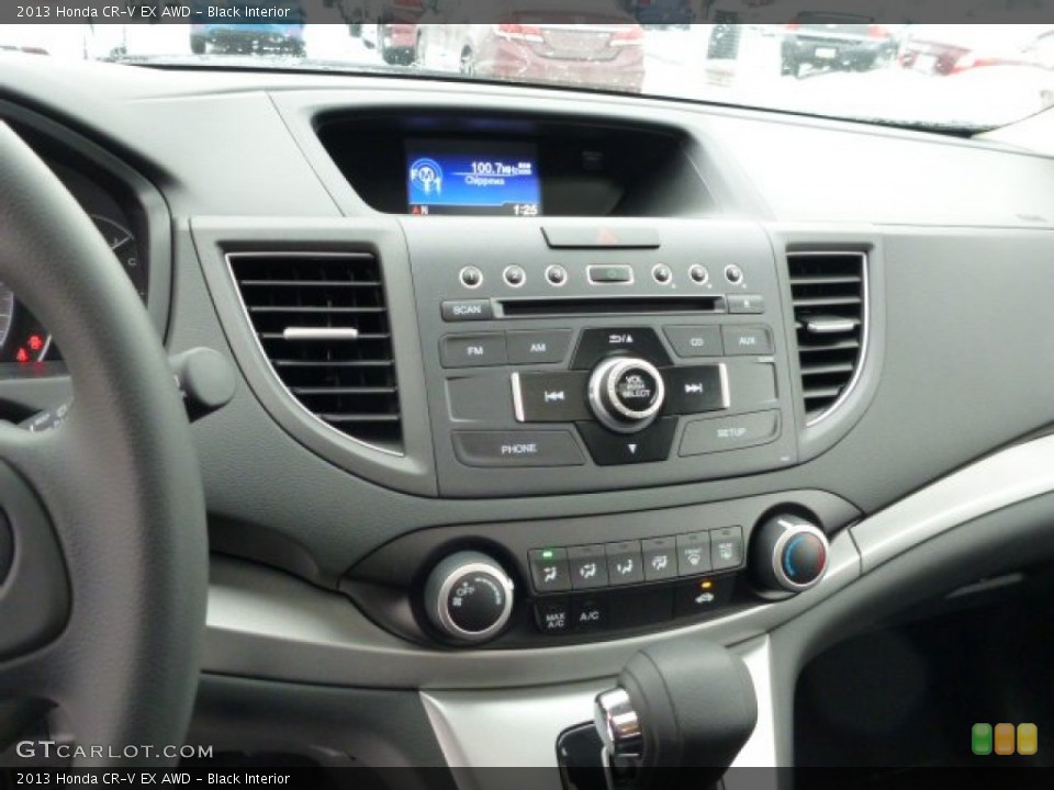 Black Interior Controls for the 2013 Honda CR-V EX AWD #76849446
