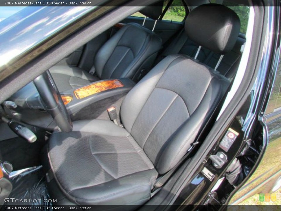 Black Interior Front Seat for the 2007 Mercedes-Benz E 350 Sedan #76849680