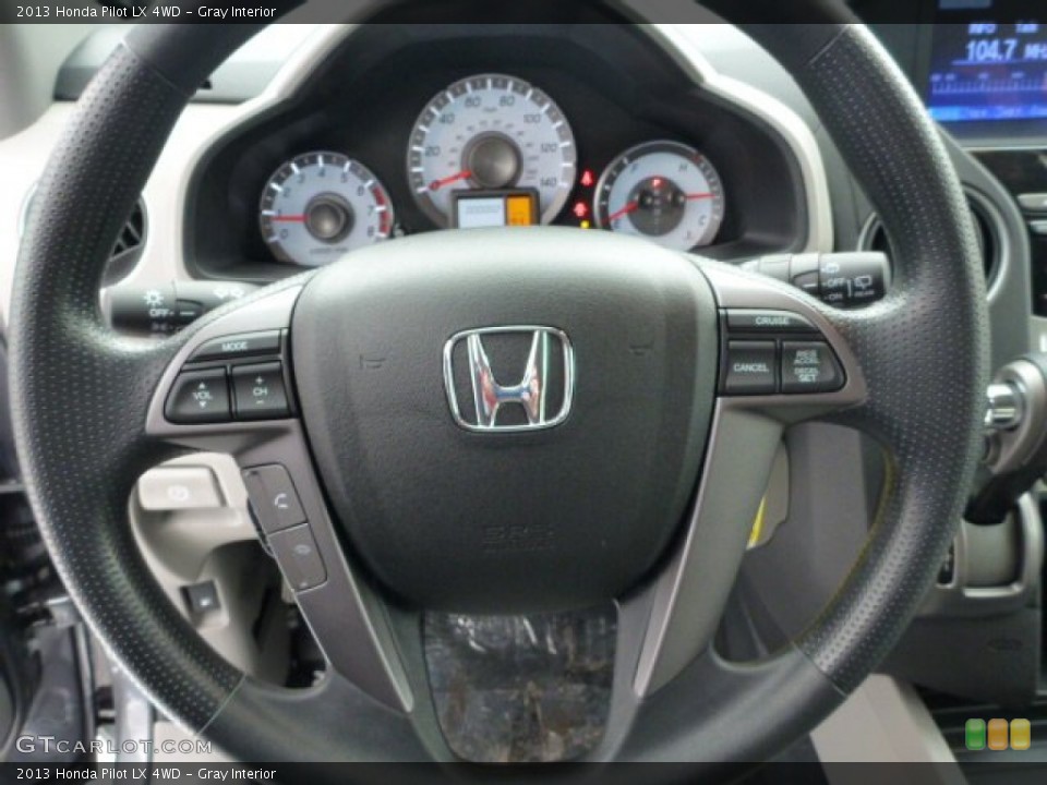 Gray Interior Steering Wheel for the 2013 Honda Pilot LX 4WD #76850204