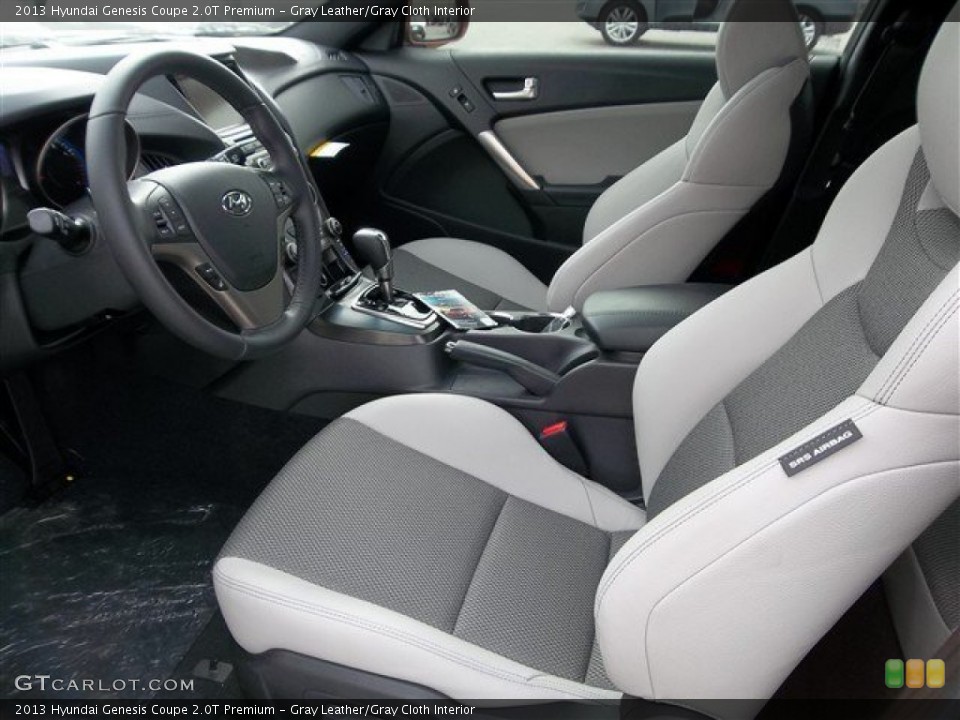 Gray Leather/Gray Cloth Interior Photo for the 2013 Hyundai Genesis Coupe 2.0T Premium #76850226
