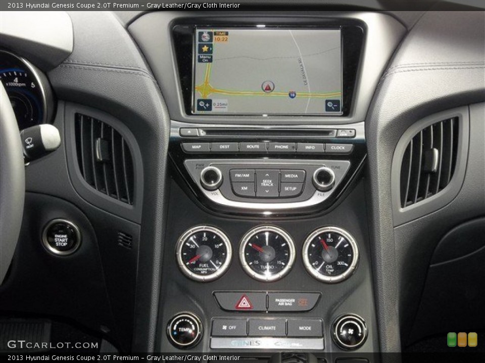 Gray Leather/Gray Cloth Interior Controls for the 2013 Hyundai Genesis Coupe 2.0T Premium #76850399