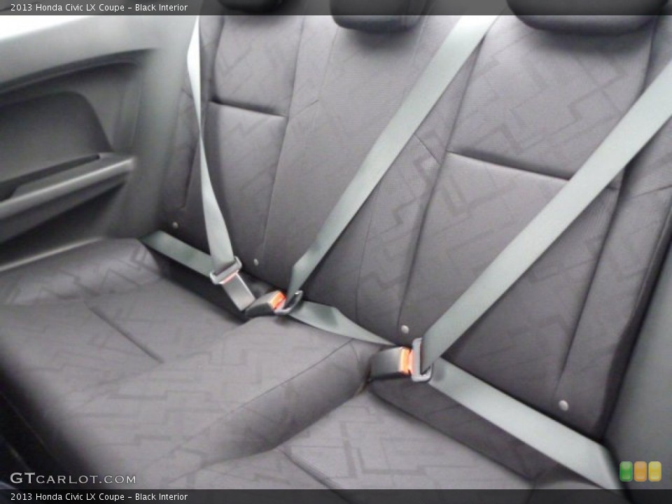 Black Interior Rear Seat for the 2013 Honda Civic LX Coupe #76850510