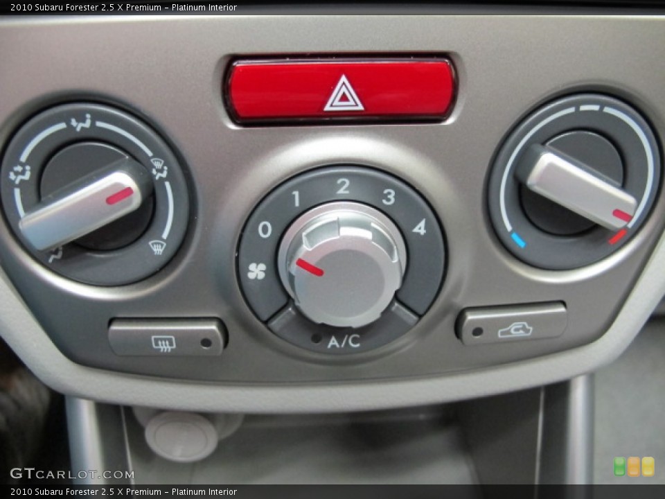 Platinum Interior Controls for the 2010 Subaru Forester 2.5 X Premium #76850709