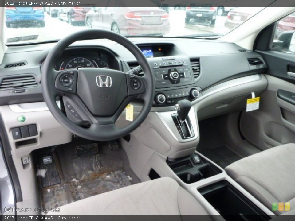 Gray Interior Prime Interior for the 2013 Honda CR-V LX AWD #76850878
