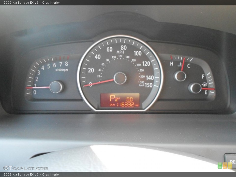 Gray Interior Gauges for the 2009 Kia Borrego EX V6 #76851960